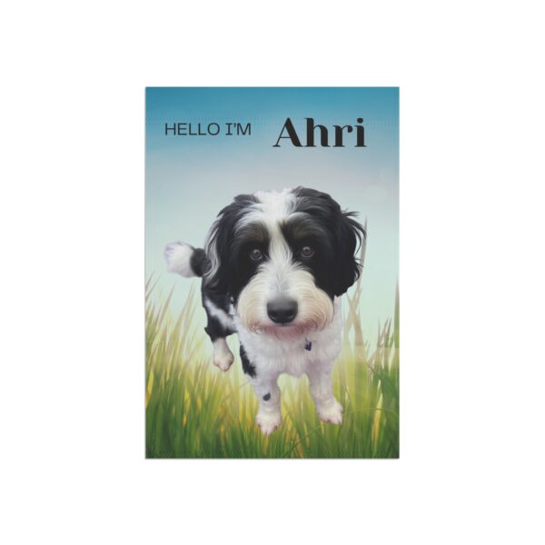 Copy of Personalized Garden Banner for Pet Lovers, Custom Pet Flag, Housewarming Gift, Dog Decor, Outdoor Banner, Garden Sign - Image 3