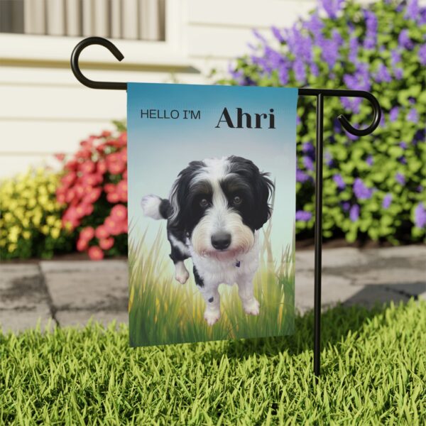 Copy of Personalized Garden Banner for Pet Lovers, Custom Pet Flag, Housewarming Gift, Dog Decor, Outdoor Banner, Garden Sign - Image 5