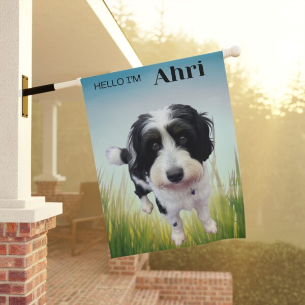 Copy of Personalized Garden Banner for Pet Lovers, Custom Pet Flag, Housewarming Gift, Dog Decor, Outdoor Banner, Garden Sign - Image 9